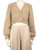 LoveShackFancy Beige Chunky Knit Cardigan