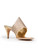 Rene Caovilla Metallic Gold Embellished Mules