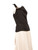 Roberto Cavalli Black Buckle Detail Draped Top