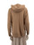 Falconeri Beige Cashmere Knit Hoodie