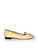 Charlotte Olympia Yellow Velvet Cat Face Flats