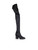 EDUN Black Suede Block Heel Round Toe Boots
