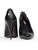 Prada Black Patent Leather Croc Embossed Pumps