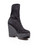 Clergerie Black Suede Platform Sock Wedge Boots