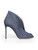 Gianvito Rossi Navy Denim Peep Toe Collared Heels