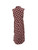Burberry Burgundy Silk Heart Print Midi Dress