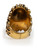 Gucci Gold Plated Lion Head Glass Pearl Ring