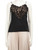 Diane Von Furstenberg Black Silk Lace Tank Top