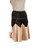 Alexander McQueen Black & Beige Leather Skirt