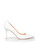 Gianvito Rossi White Leather Pointed-Toe Pumps