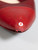 Chanel Red Leather Cap Toe Ballet Flats