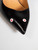 Ralph Lauren Black Pointed-Toe Mid Heel Pumps