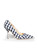 Maje Navy Gingham Knot Detail Pumps