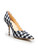 Maje Navy Gingham Knot Detail Pumps