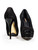 Louis Vuitton Black Suede Peep-Toe Pumps