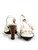 Tod's Ecru Patent T Buckle Detail Slingback Pumps