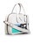 Prada White Calf Leather Logo City Duffle Bag