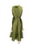 Max Mara Green Silk Wrap Dress