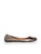 Chloé Metallic Leather C-Buckle Ballet Flats