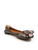 Chloé Metallic Leather C-Buckle Ballet Flats