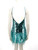 Cult Gaia Blue Sequin Ostrich Feather Trim Solina Dress