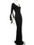 Maria Grachvogel Black Silk Flared Sleeve Dress