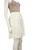 Chloé Ecru Silk Knee Length Pleated Skirt
