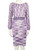 Missoni Purple Knit Pattern Knee Length Dress