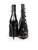 Alexander McQueen Black Leather Button Heel Boots