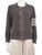 Thom Browne Grey Wool Knit Cardigan