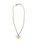 Chanel Gold CC Heart Pendant Necklace