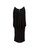 Joseph Black Sleeveless Draped Back Knee Length Dress