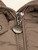 Moncler Taupe Down Collapsible Hood Puffer Jacket