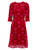 Dolce & Gabbana, Floral Lace Crochet Dress, Red Cotton
