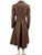 Valentino Garavani Brown Leather Long Trench Coat