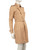 Burberry Beige Leather Belted Trench Coat