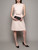Valentino Baby Pink Tweed Belted Midi Dress, size S