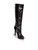 Versace Black Leather Crocodile Patterned Boots
