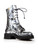 Giuseppe Zanotti Silver Patent Lace Up Boots