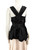 Cecilie Bahnsen Black Square Neck Ruffle Trim Top