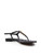 Chanel Black Leather Star Studded Thong Sandals