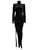 Alexandre Vauthier Black Velvet Maxi Ruched Dress