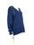 Alexander McQueen Blue Wool Knit V-Neck Jumper