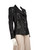 Philipp Plein Black Suede Python Embossed Jacket