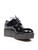 Louis Vuitton Black Platform Leather Oxfords