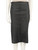 Brunello Cucinelli Black Leather Knee Length Skirt