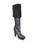 Miu Miu Black Leather Cuffed Heeled Boots