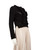 Smythe Black Alpaca Ruffle Detail Jumper
