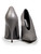 Stella McCartney Grey Vegan Snakeskin Embossed Pumps