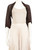 Sportmax Brown Silk Bolero